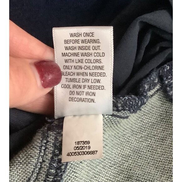 A Glow Maternity Jeggings 10L Stretch Navy Blue Cotton Blend Elastic Waistband - Picture 5 of 7